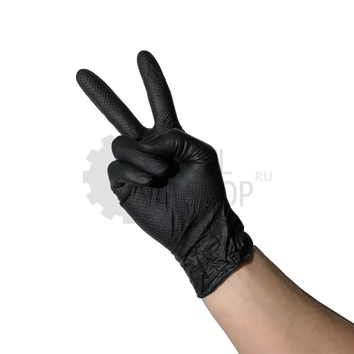 Jeta Pro Ультрапрочные нитриловые перчатки черного цвета, размер M, 50 шт - 1