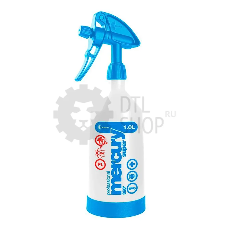 Kwazar Mercury SUPER PRO+ 360 - Курковый распылитель Viton, голубой, 1 л