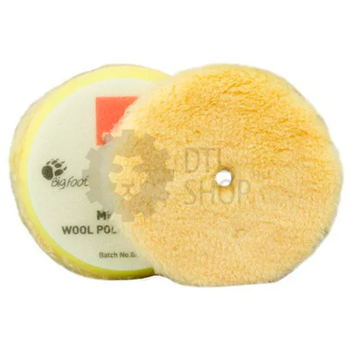 RUPES Полировальный диск мех мягкий, желтый, липучка, 130/145 мм - 1