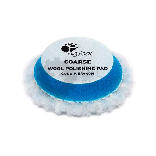 RUPES Полировальный диск мех жёсткий, голубой, липучка, 30/45 мм - 1