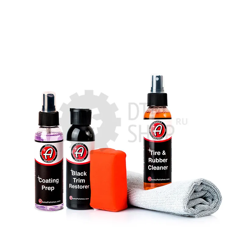 Adam's Polishes Black Trim Restorer Kit - Чернение - реставратор, 120 мл + НАБОР - 1