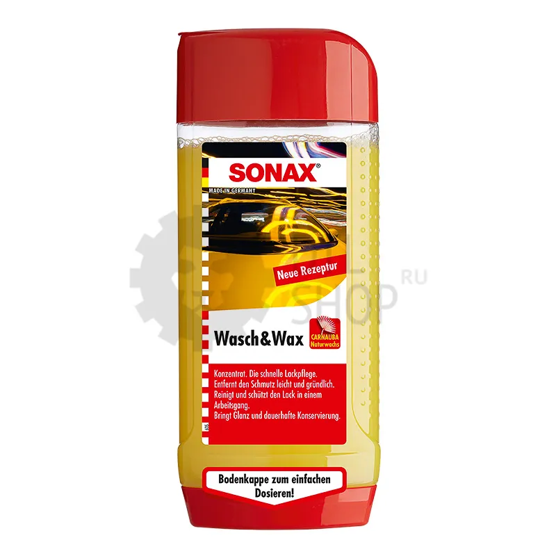 Sonax Wash & Wax - Автошампунь-концентрат с воском, 500 мл - 1