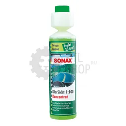 Sonax Clear View - Стеклоомыватель концентрат 1:100, (зеленый лимон), 250 мл
