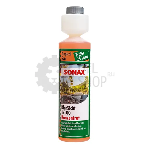 Sonax Clear View - Стеклоомыватель концентрат 1:100, (тропический бриз) 250 мл - 1