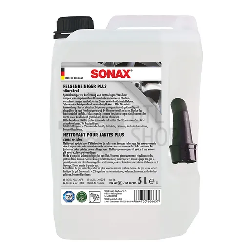 Sonax Felgenreiniger Plus - Бескислотное средство для очистки дисков, 5 л - 1