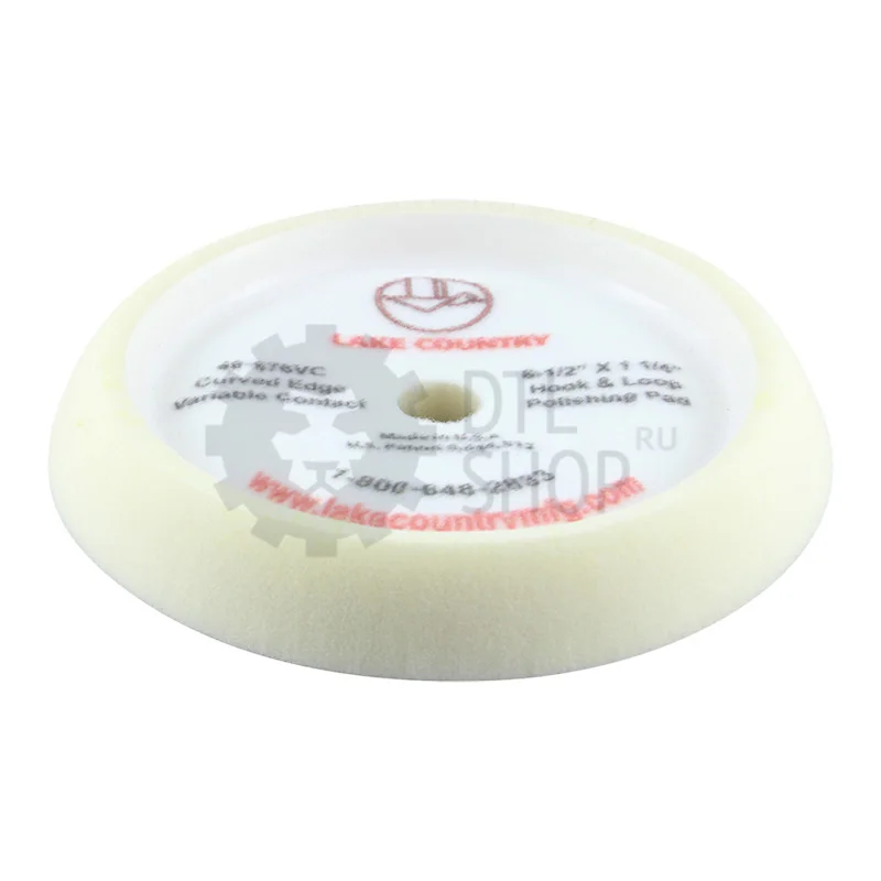 Lake Country Полировальный круг белый средней жесткости c бортом VC, 165 мм - 2
