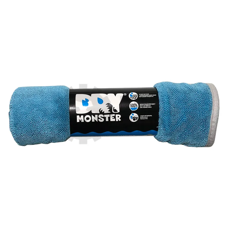 Dry Monster Dry Monster - полотенце из микрофибры, голубое, 700 гр/м, 50х60 см - 1