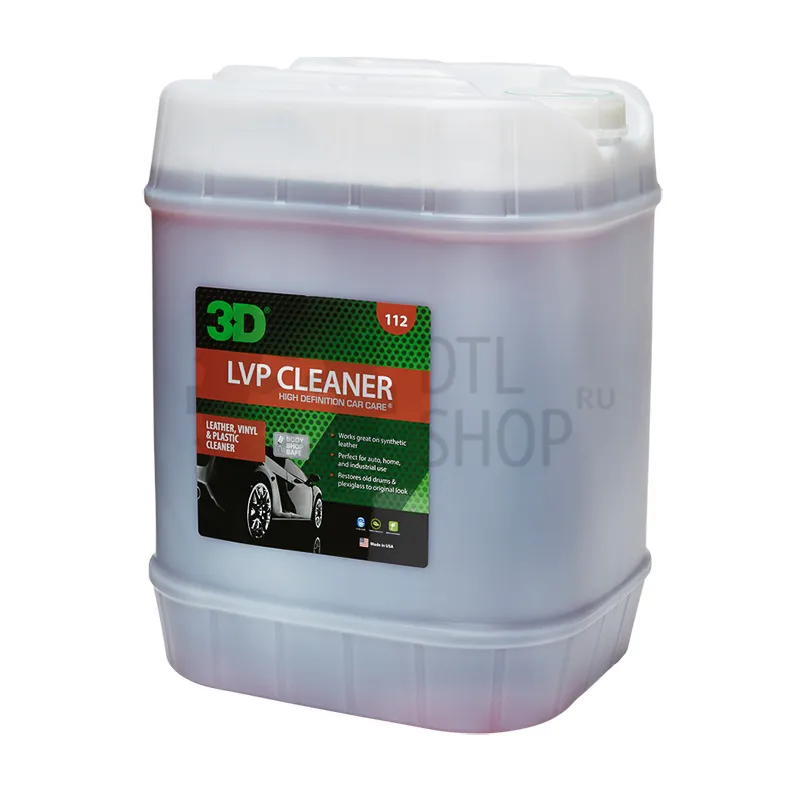 3D LVP Cleaner - Органический очиститель для салона с обезжиривающим эффектом, 18.93 л - 1