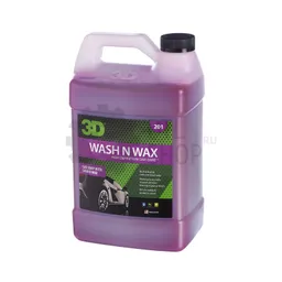 3D Wash N Wax - РH-сбалансированный шампунь с воском, 3.78 л