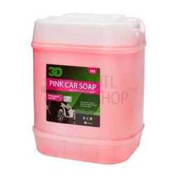 3D Pink Car Soap - Концентрированный pH-сбалансированный шампунь, 18.93 л