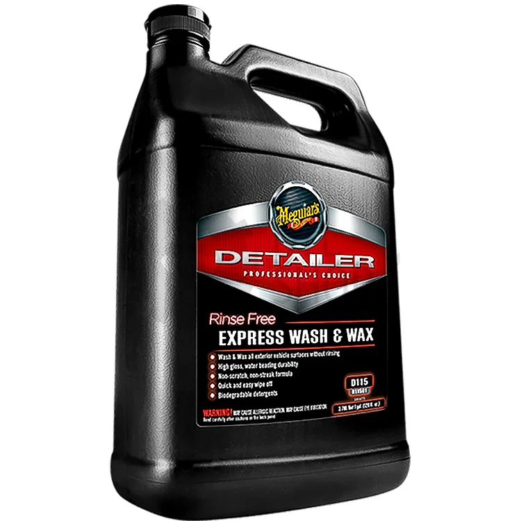 Meguiar's Rinse Free Express Wash Wax - Моющее средство с воском, не требующее споласкивания, 3.785 л