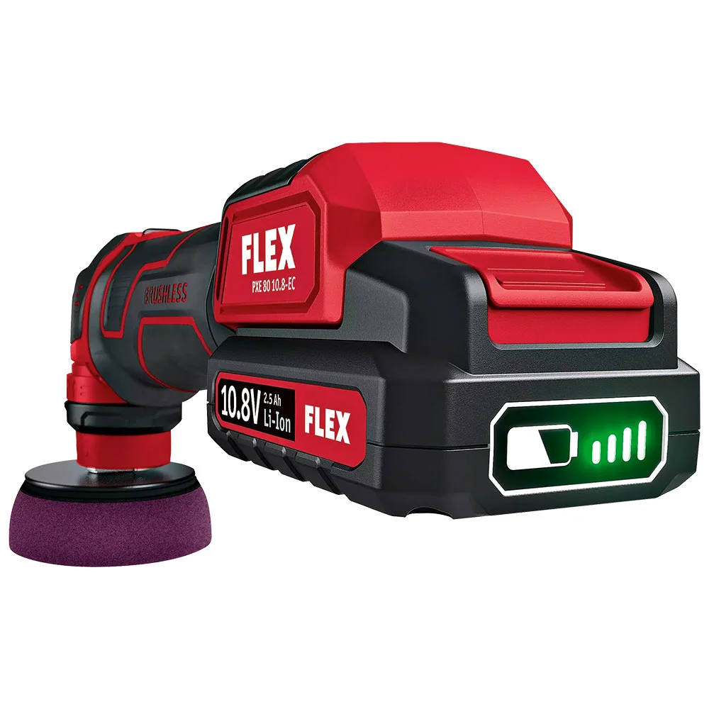 FLEX PXE 80 10.8-EC/2.5 Set - Аккумуляторная полировальная машинка для небольших поверхностей - 2