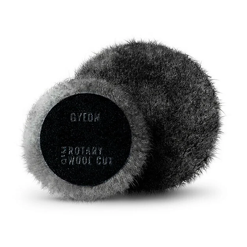 GYEON Q²M Rotary Wool Cut - Меховой полировальный круг агрессивный для роторных машин, 130 мм