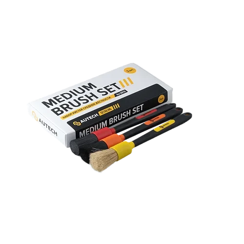 AuTech Medium Brush Set - Набор из трех кистей средней жёсткости