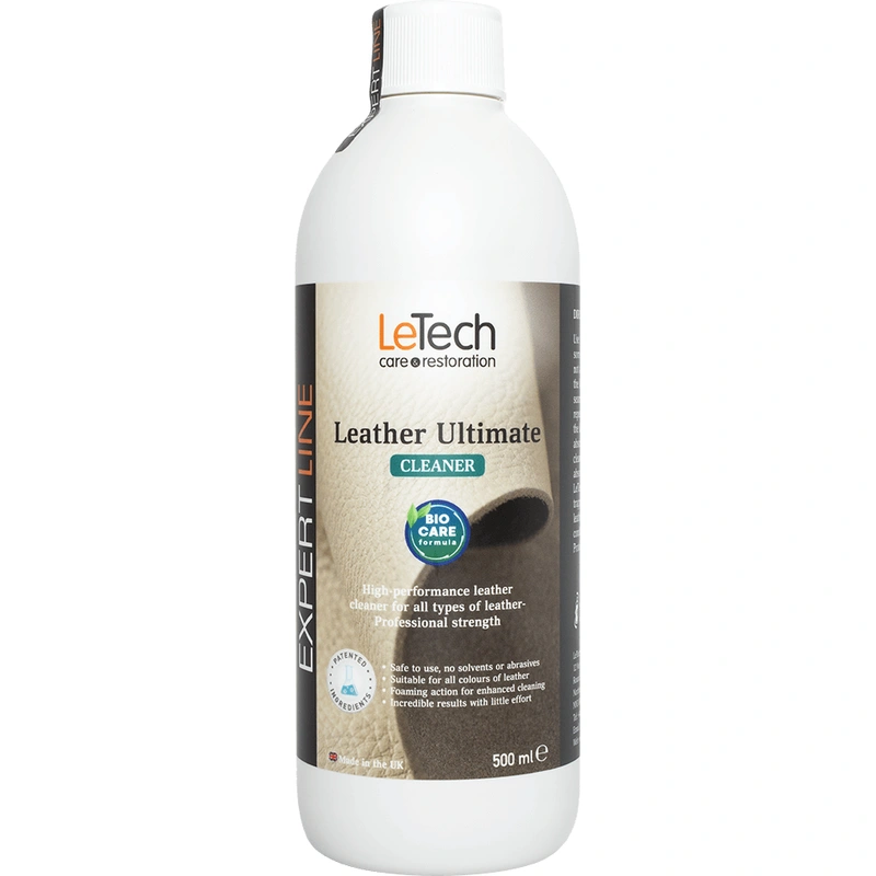 LeTech Leather Ultimate Cleaner BIOCARE FORMULA - пенный очиститель для кожи, 500 мл - 1