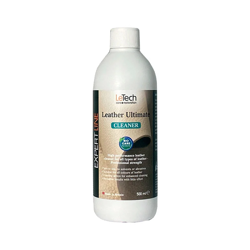LeTech Leather Ultimate Cleaner BioCare Formula - Средство для чистки кожи, EXPERT LINE, 500 мл