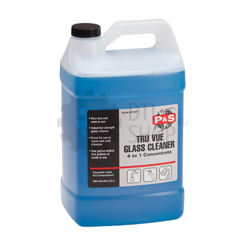 P&S Tru Vue Glass Cleaner - Очищающее средство для стекол, 3.78 л