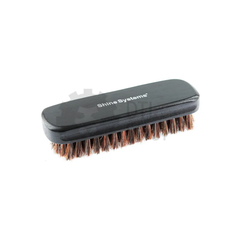 Shine Systems Leather Brush - щетка для чистки кожи с натуральной щетиной - 1