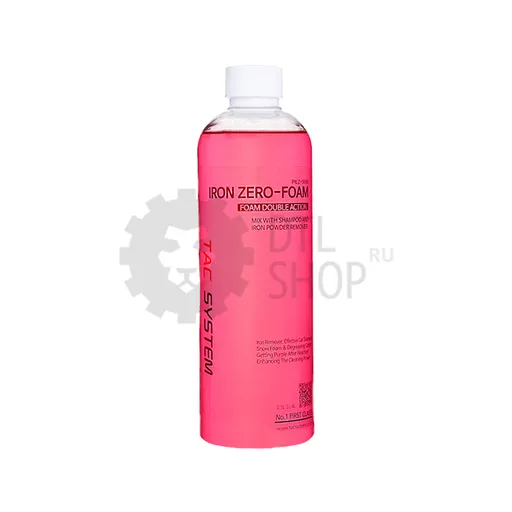 TACSYSTEM IRON ZERO-FOAM - Бесконтактный шампунь с удалением металлических вкраплений, 500 мл - 1