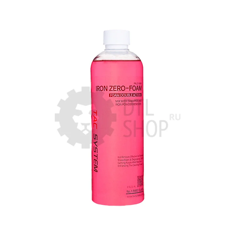 TACSYSTEM IRON ZERO-FOAM - Бесконтактный шампунь с удалением металлических вкраплений, 500 мл
