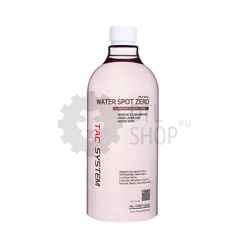 TACSYSTEM WATER SPOT ZERO - Очиститель кальциевых пятен от воды, 1 л
