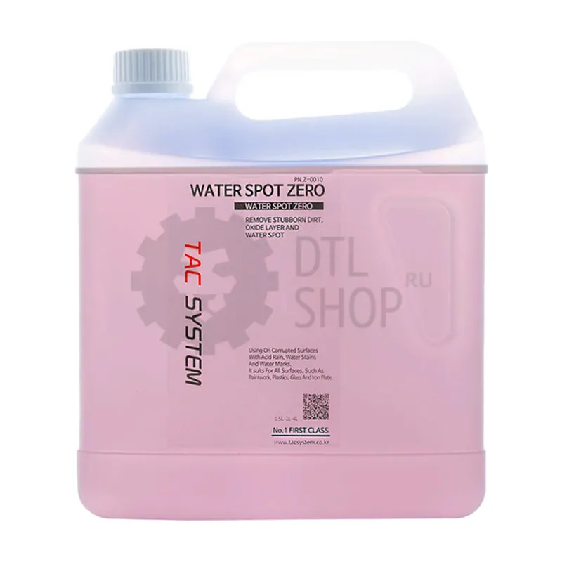 TACSYSTEM WATER SPOT ZERO - Очиститель кальциевых пятен от воды, 4 л - 1