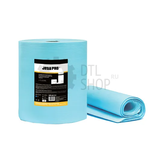 Jeta Pro Трехслойные очищающие салфетки, 57 г/м², 36х38 см, 500 листов - 1