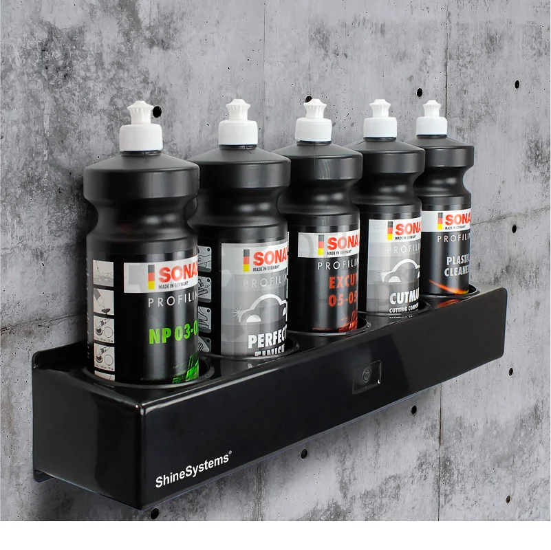 Shine Systems Bottle Shelf - пластиковая полка с отверстиями под бутылки, 53*10*10см - 2