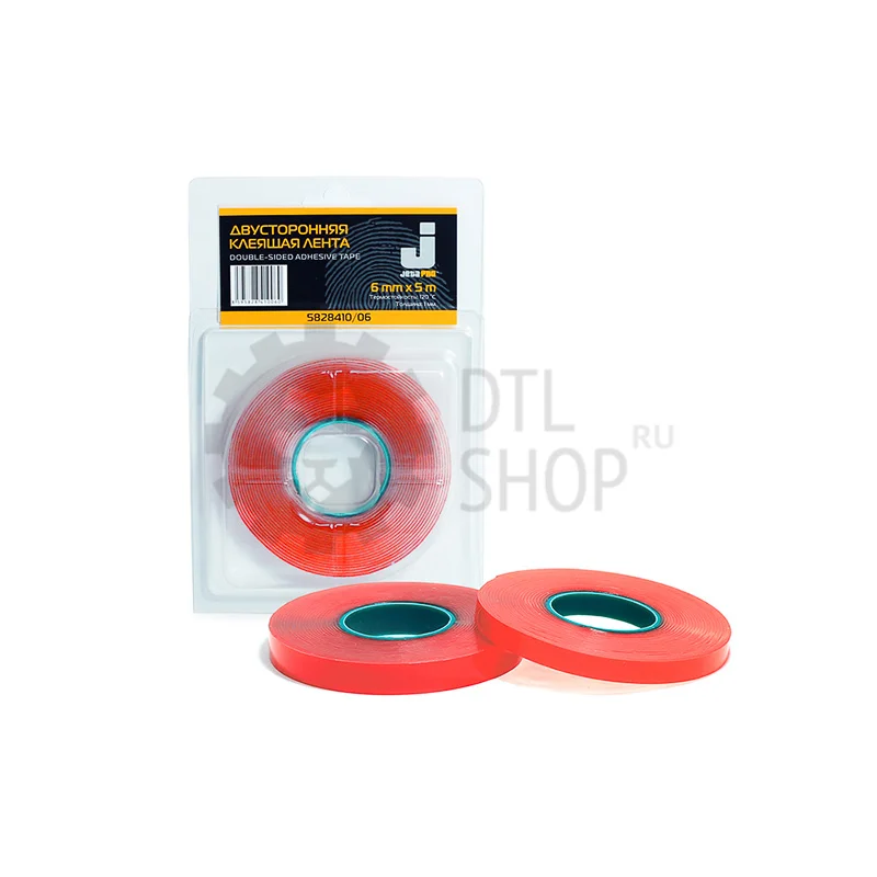 Jeta Pro Двухсторонняя малярная лента, 9 мм х 5 м, красная