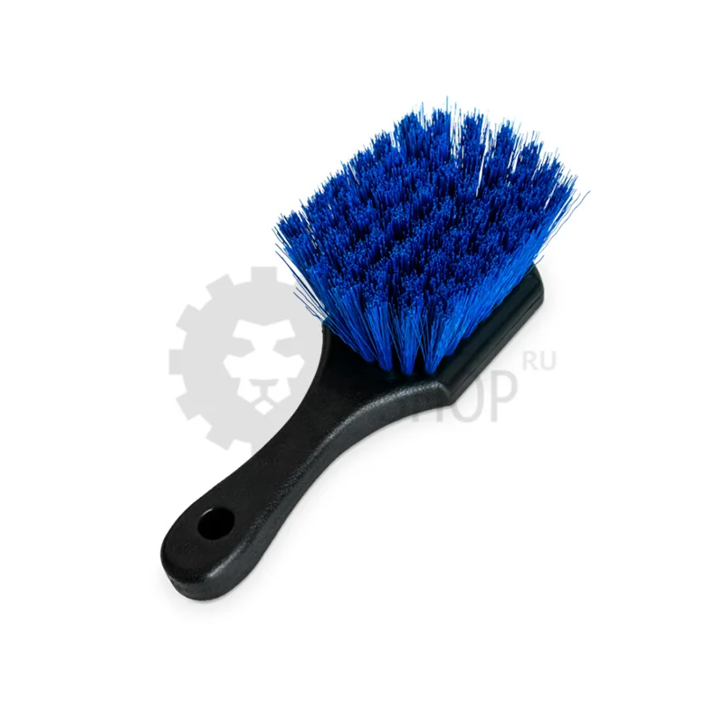 AuTech Универсальная щетка средней мягкости с короткой ручкой, синий ворс
