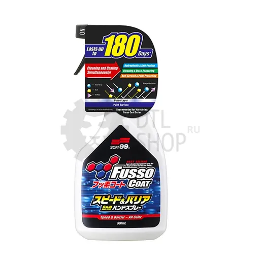 SOFT99 Fusso Spray 6 Months защитное покрытие для ЛКП, 500 мл - 1