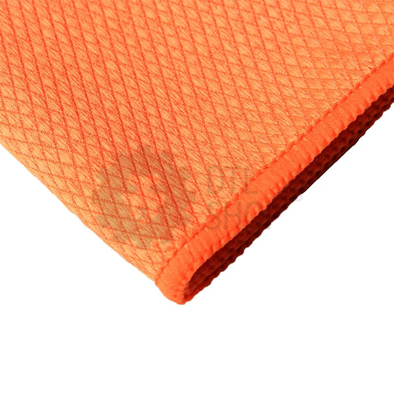 Dry Monster Glass Diamond - Микрофибровая салфетка для стекол, оранжевая, 30х40 см - 2