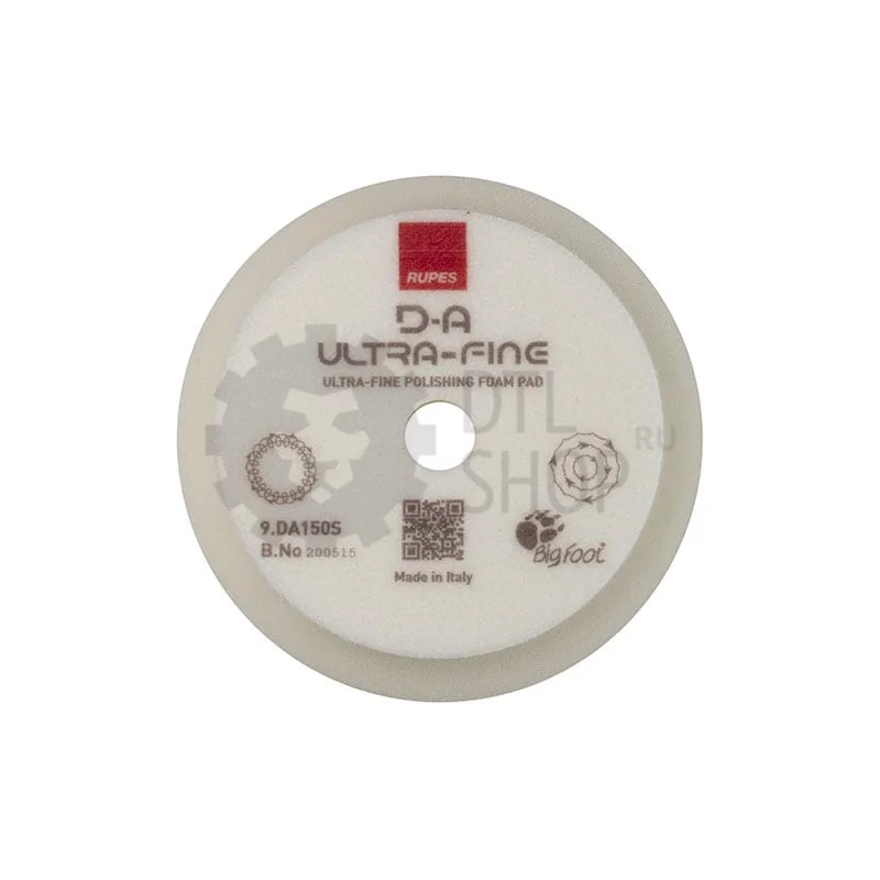 RUPES Диск полировальный, поролоновый, белый, 150/180 мм - 2