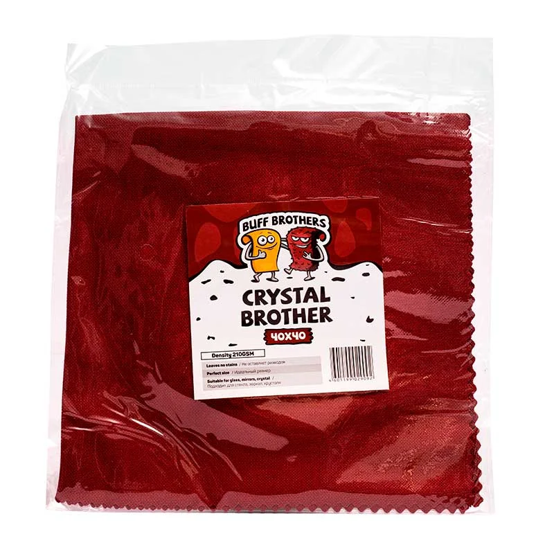 Buff Brothers Crystal Brother - Микрофибра для стекла, 40x40 см - 2