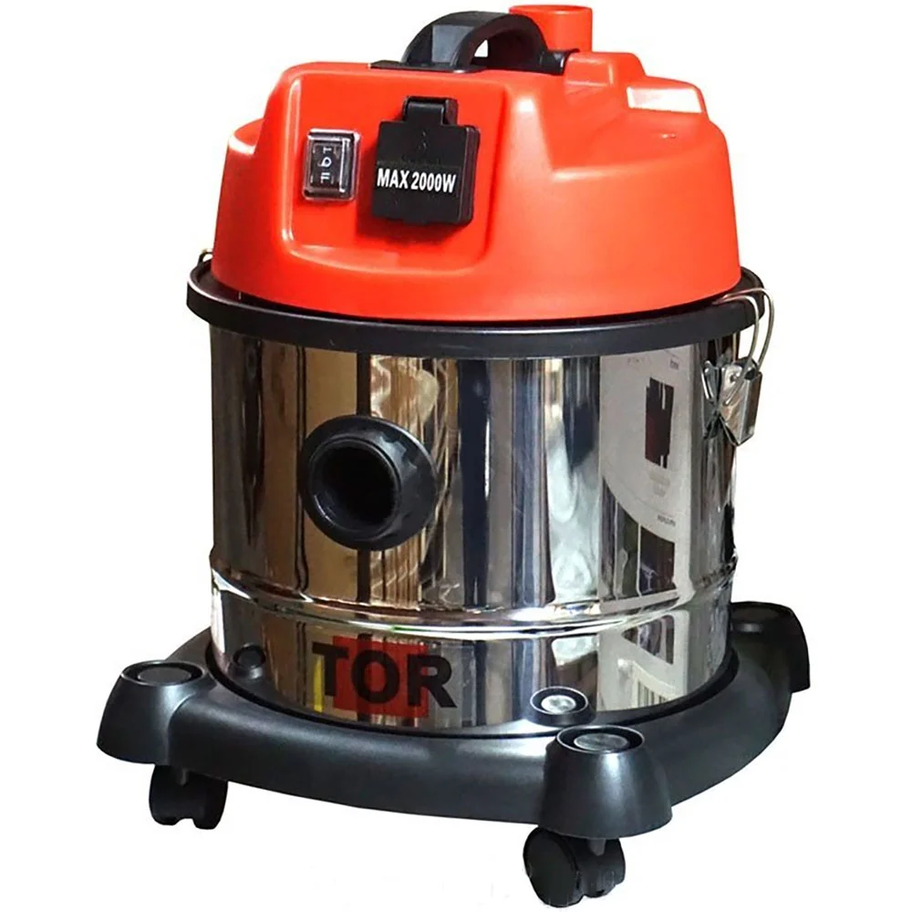 TOR Пылесос (пылеводосос) с розеткой, одна турбина, 1.4 кВт, 15 л