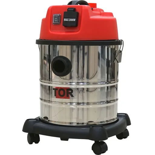 TOR Пылесос (пылеводосос) с розеткой, одна турбина, 1.2 кВт, 20 л - 1