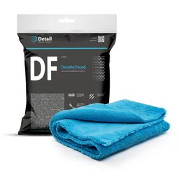 Detail DF (Double Faced) - Микрофибровая салфетка, двухсторонняя, голубая, 40х40 см