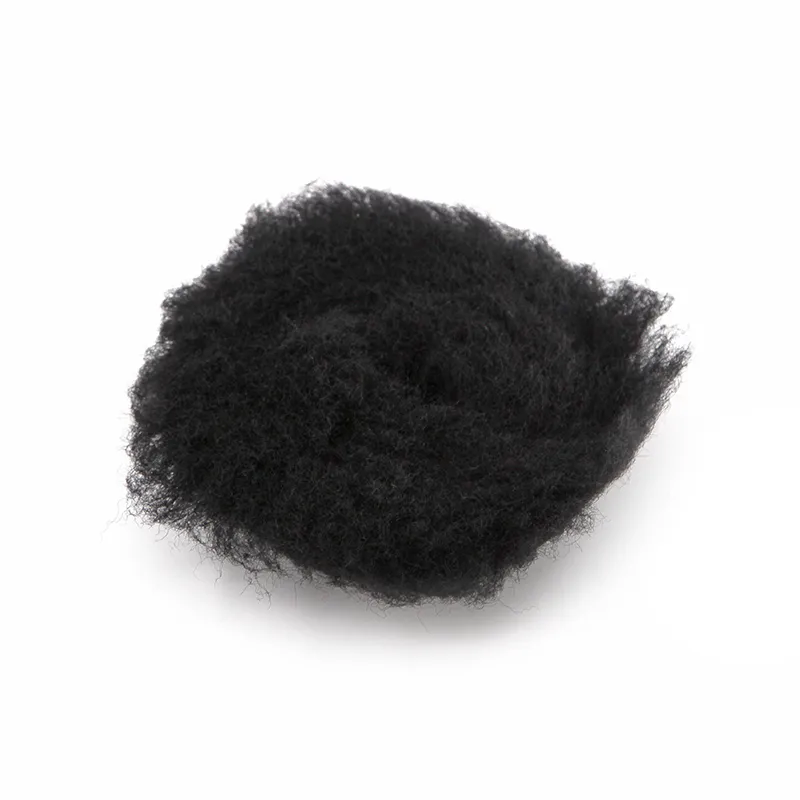Shine Systems Black Wool Pad - полировальный круг из черного меха, 75 мм - 1