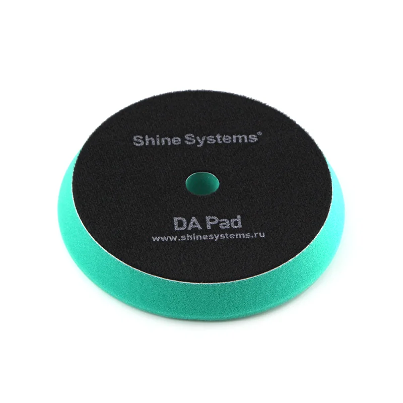 Shine Systems DA Foam Pad Green - полировальный круг экстра твердый зеленый, 155 мм - 2