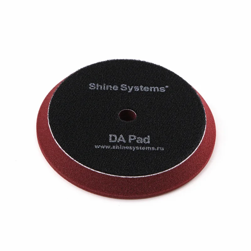 Shine Systems DA Foam Pad Maroon - полировальный круг полутвердый бордовый, 130 мм - 2