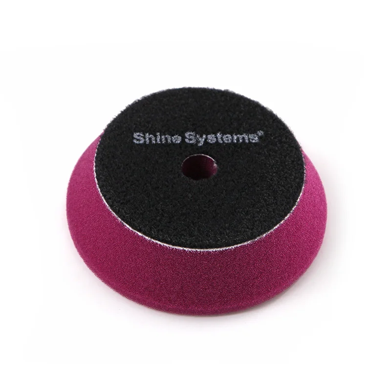 Shine Systems DA Foam Pad Purple - полировальный круг твердый лиловый, 75 мм - 2