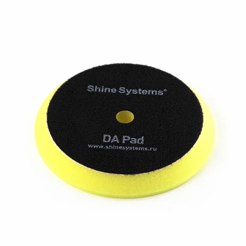 Shine Systems DA Foam Pad Yellow - полировальный круг антиголограммный желтый, 130 мм - 2
