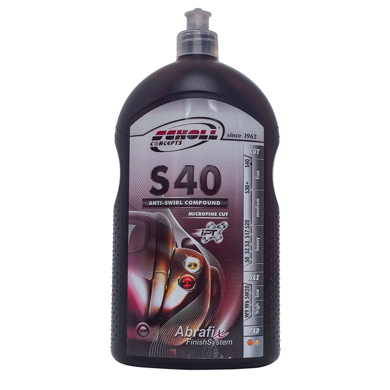 Scholl Concepts S40+ - Полировальная паста антиголограммная, финишная, 1 л - 1