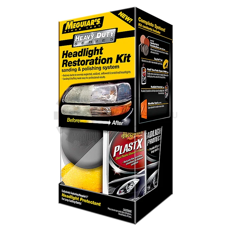 Meguiar's Heavy Duty Headlight Restoration Kit - Набор для полировки фар