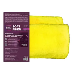 Smart Open Soft Fiber Plush - полотенце супермягкое плюшевое 580 г/м2, 60x80 см