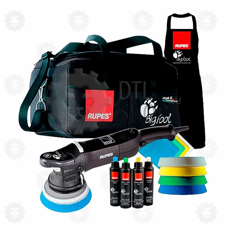 RUPES Полировальная машинка с набором для полировки, подошва 125 мм