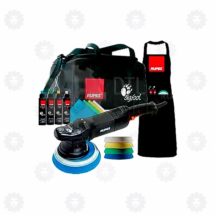 RUPES Полировальная машинка с набором для полировки, подошва 150 мм