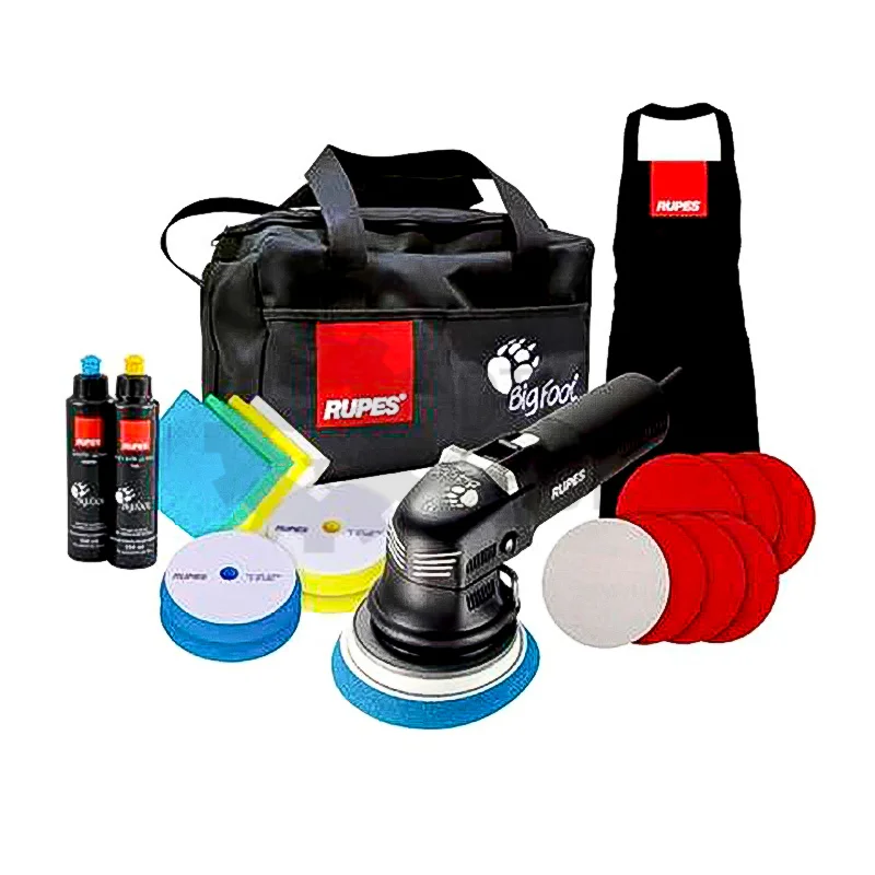 RUPES Полировальная минимашинка с набором для полировки, подошва 125 мм