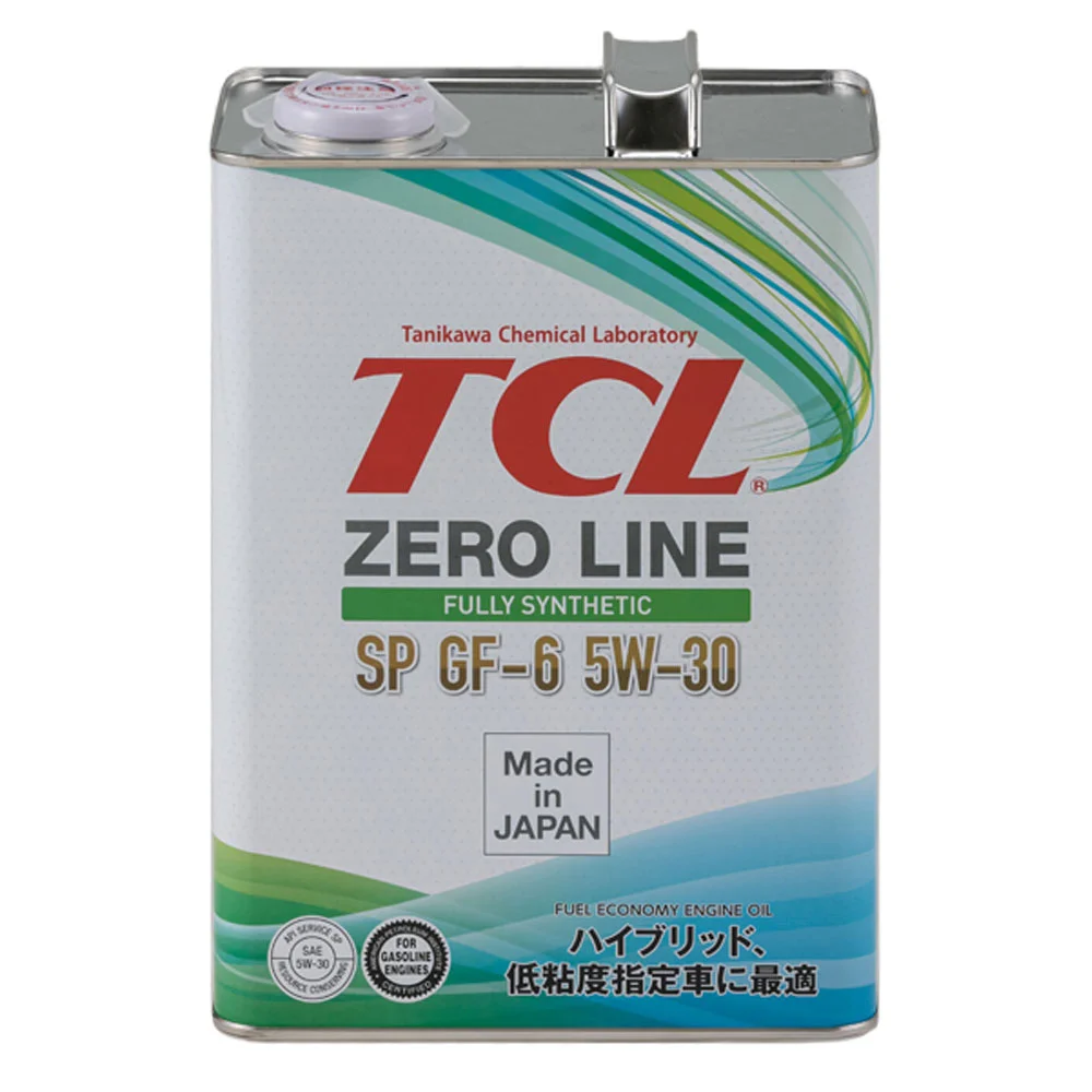 TCL Масло моторное TCL Zero Line Fully Synth, Fuel Economy, SP, GF-6, 5W-30, 4 л