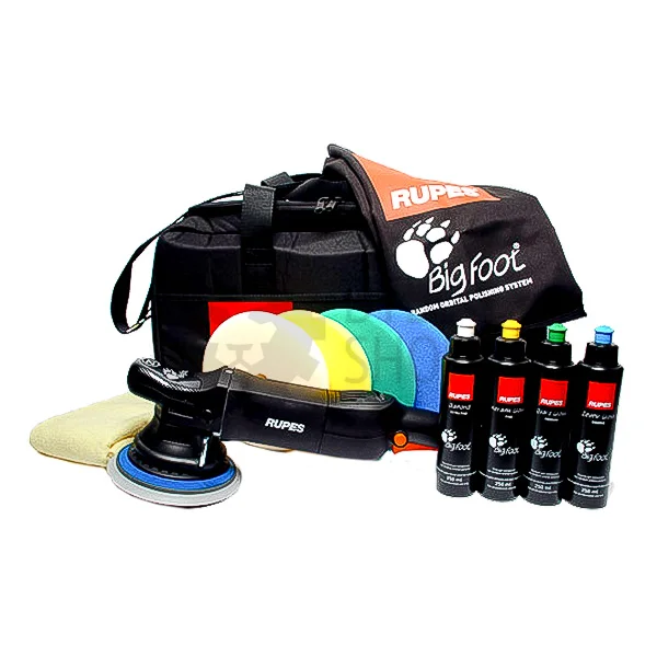 RUPES Полировальная машинка с набором для полировки, подошва 150 мм